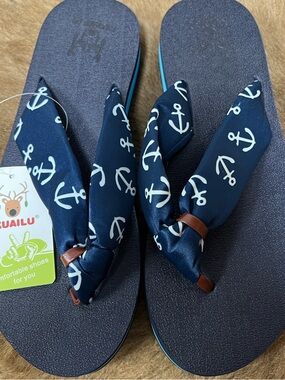 Kuailu Yoga Flip Flop Sandals 8 New NWT